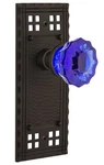 Nostalgic Warehouse 720386 Craftsman Plate Passage Crystal Cobalt Glass Door.... Fixed Price $119.99.