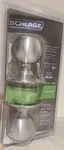 Schlage Hall & Closet Door Knob New Satin Nickel Easy Installation. Fixed Price $24.00.