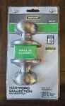 Defiant Hartford Passage Door Knob Hall And Closet Satin Nickel Finish Sealed. Fixed Price $8.00.