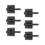 Brinks 6-PACK Matte Black Contemporary Indoor Passage Straight Leve. Fixed Price $198.73.