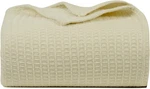 Bed Bath & Home 100% Cotton Waffle Weave Blanket Pre-washed, Soft Lightweight. Fixed Price $49.99.