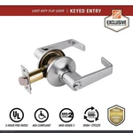 Universal Hardware Entry Lever Ada, Ul 3-HOUR Fire, Ansi Grade 2, Satin Chrome. Fixed Price $19.99.