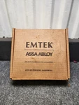 Emtek Helios Privacy Lever Square Rosette Satin Nickel Lh US15 5210. Fixed Price $70.00.