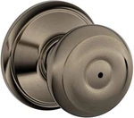 Schlage F40 Georgian Door Knob, Bed & Bath Privacy Lock. Fixed Price $17.99.