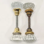 Vtg Glass Brass Door Knobs Mixed Set 4 Antique House Restoration Victorian. Fixed Price $46.97.