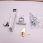 Wright Tie Down Keyed Push Button Door Latch White VK333X3WH. Fixed Price $10.55.