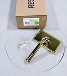 Baldwin HDDUNHFR044 Dunsmoor Non-turning One-sided Dummy Door Lever, Satin Brass. Fixed Price $33.60.