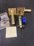 Emtek 510SIOUS4 Rh Passage Door Lever Set, Modern Brass Collection - Satin. Fixed Price $149.99.