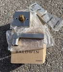 Baldwin Square Right Handed Non-turning 1 Sided Dummy Door Lever Rosette. Fixed Price $18.95.