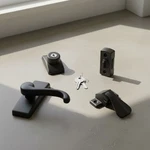 Matte Black 4-PIECE Storm Door Handle Set With Keyed Lock For Enhanced Security. Fixed Price $95.89.