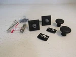 Baldwin Reserve Privacy Knob Set Square Rose Satin Black Traditional PVROUTSR190. Fixed Price $104.35.
