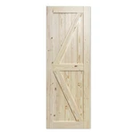 Smartstandard 32IN X 84IN Sliding Barn Wood Door Pre-drilled Ready To Assembl.... Fixed Price $193.12.