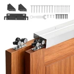Vevor Bypass Sliding Door Hardware Kit 4 Ft Aluminum Alloy Dual-track For Closet. Fixed Price $76.99.