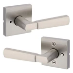 Kwikset Perth Satin Nickel Reversible Square Straight Bed/bath Door Handle. Fixed Price $17.95.