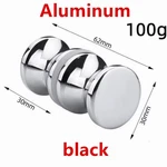Aluminum Alloy Door Handle 1.1" Dia Single Glass Knob Bathroom Shower Cabin. Fixed Price $7.86.