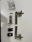 Emtek Right Handed Passage Door Lever With Disk Rosette Brass 5109US14 T-bar. Fixed Price $81.99.