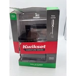 Kwikset Signature Series Prava Matte Black Hall & Closet Lever 97201-119. Fixed Price $27.00.