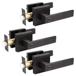 Priobrico Oil Rubbed Bronze Interior Privacy Door Handle Lever For Bedroom/bathr. Fixed Price $70.44.