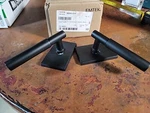 Emtek Dummy Pair Modern Rectangular Rosette Flat Black Myles Lever 5052MYLUS19. Fixed Price $59.99.