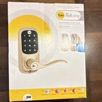 Yale Real Living Touchscreen Keyed Lever Lock, Satin Nickel Finish YRL220. Fixed Price $109.99.