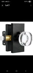 Bonkudoo Glass Door Knobs Interior Privacy 1 Pack, Matte Black. Fixed Price $33.99.