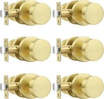 Probrico Round Passage Door Knobs, Brushed Gold Interior. Fixed Price $89.38.