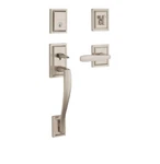 Baldwin Torrey Pines Entry Lever, Handle & Lock Set Satin Nickel Indoor. Fixed Price $109.99.