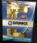 Brinks Interior Locking - Bed & Bath Wave Lever Door Handles Polished Brass. Fixed Price $19.99.