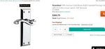 Nib Grandeur Fifth Avenue 822331 Passage Portofino Door Lever Bright Chrome. Fixed Price $69.99.