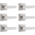 Probrico 6 Pack Door Handles Satin Nickel Half Dummy Levers Non-turning. Fixed Price $107.52.