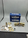 2-PACK Weiser Beverly Storeroom Door Knob 9GAC5819-001 Gold Keyed The Same. Fixed Price $49.00.