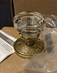 New Emtek Lowell Glass Knob With Lancaster Rosette Sku: 8056LWUS7 Dummy. Fixed Price $99.99.