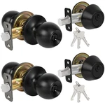Rafeciee Exterior Door Lock Set, Single Cylinder Deadbolt And Knob. Fixed Price $56.23.