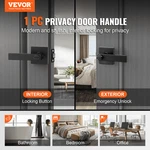 Privacy Handle, Universal Square Interior For Bedroom Bathroom Doors. Fixed Price $165.92.