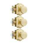 Haidms Gold Door Knobs 3 Pack, Interior Brass Locking Handles, Bedroom &.... Fixed Price $113.99.