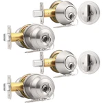 Probrico Front Door Entry Handles Lockset Single Cylinder Deadbolt. Fixed Price $40.88.