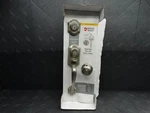 Kwikset Montara Nickel Single Cylinder Door Handleset W/ Juno Entry Knob. Fixed Price $90.99.