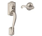 Schlage Camelot Satin Nickel Door Handleset Grip With Right Handed Flair. Fixed Price $69.99.