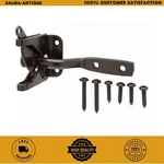 New Black Gate Door Self-latching Swinging Hardware Steel Ez Install. Fixed Price $9.99.