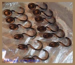 Heavy Duty Metal Shower Curtain Hooks / Hangers Set Of 12 Bronze Color. Fixed Price $12.00.