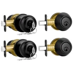 Plustool 2 Front Door Lock Set Matte Black,exterior Pack,. Fixed Price $45.81.
