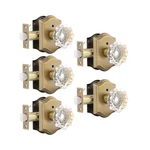 Gobrico Interior Door Locksets Antique Brass,octagonal Cryst... Usa Fast Ship. Fixed Price $128.91.