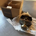 Schlage F10 605 Camelot Collection Plymouth Passage Knob, Bright Brass. Fixed Price $21.84.