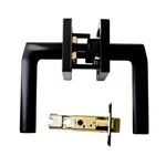 Kwikset 720LSLSQT-514 Lisbon Passage Door Lever W/square Rose Matte Black. Fixed Price $38.90.