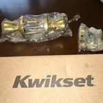 Kwikset Tylo Polished Brass Entry Door Knob Lockset 400T 3 6AL Rcs V1 New. Fixed Price $16.99.