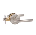 Delaney Privacy Cira Lever Satin Nickel #350521. Fixed Price $30.00.