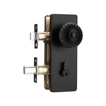 Black Door With Lock,exterior Set Deadbolt, Seashell Knob.... Fixed Price $55.75.