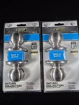 (2) Defiant Bed & Bath Stainless Steel Finish Door Knobs Unopened 268 190. Fixed Price $22.99.