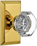 Nostalgic Warehouse 713472 Studio Plate Waldorf Knob Single Dummy Polished Brass. Fixed Price $59.00.