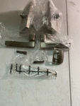 Baldwin FDSQUCFR150 Non-turning Dummy Door Lever Set, Satin Nickel, Reserve Coll. Fixed Price $78.99.